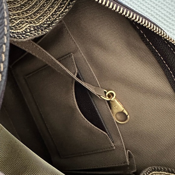 Eric Javits Squishee Isla Straw Shoulder Hand Bag & Mirror #116168 NWOT - Picture 11 of 16